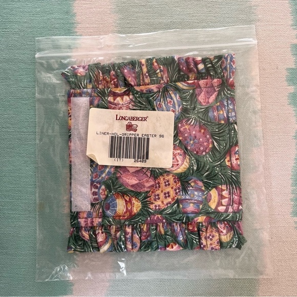 Longaberger Other - Longaberger‎ Easter Egg Print Liner Handle Gripper